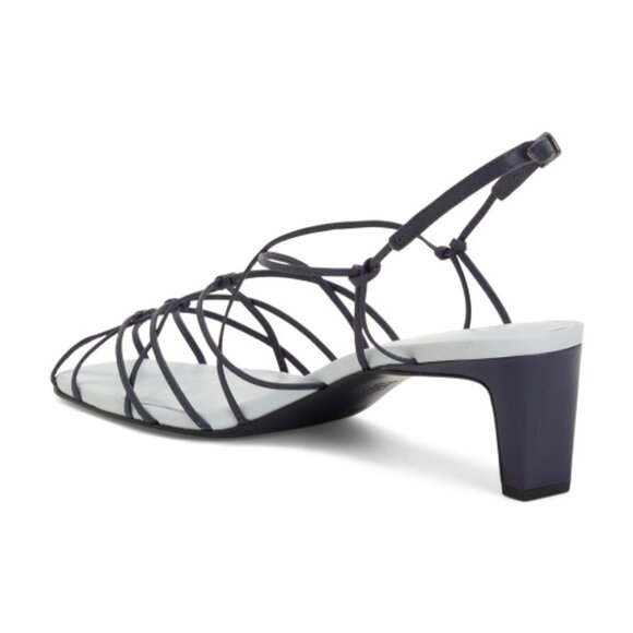 NEW BERNARDO Made In Brazil Leather Catrina Strappy Heels  in MIDNIGHT 925 6m3 - Picture 6 of 8